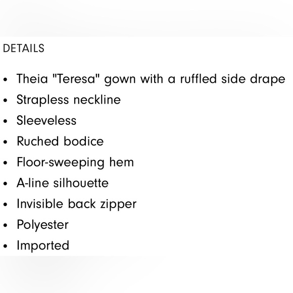 Theia Teresa Gown Sangria Strapless Tulle Size 6 NWT Retail 795.00 - Picture 7 of 13